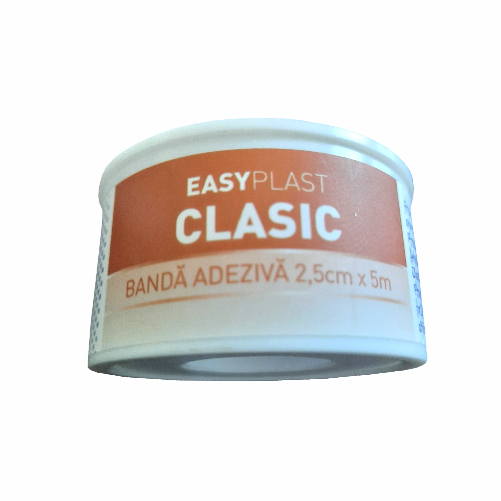 Banda adeziva Clasic, 2.5 cm x 5 m, Easy Plast