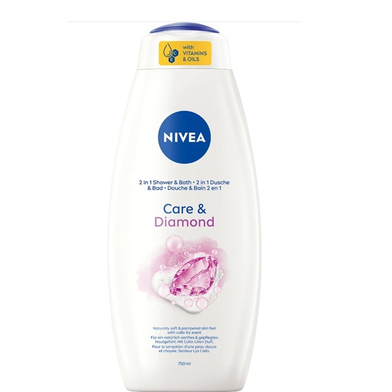 Gel de dus 2 in 1 Diamond si Lychee, 750 ml, Nivea