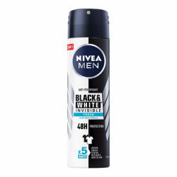 Deodorant spray pentru barbati Black & White Invisible Fresh, 150 ml, Nivea