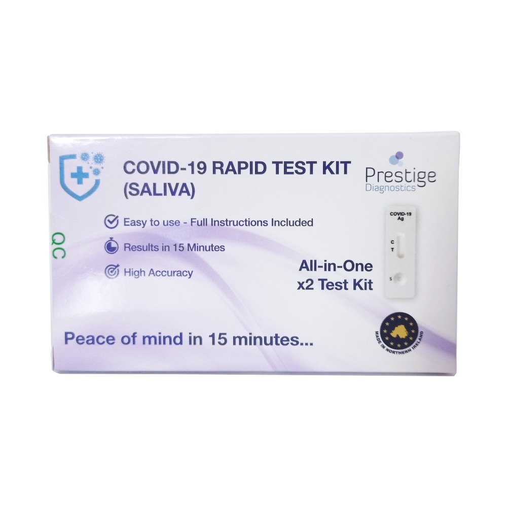 Test Rapid Antigen (saliva), 2 bucati, Prestige Diagnostics 