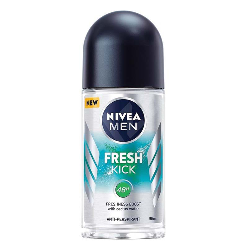 Deodorant roll-on pentru barbati Fresh Kick, 50 ml, Nivea