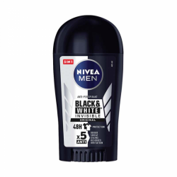 Deodorant stick pentru barbati Black & White Invisible Power, 50 ml, Nivea