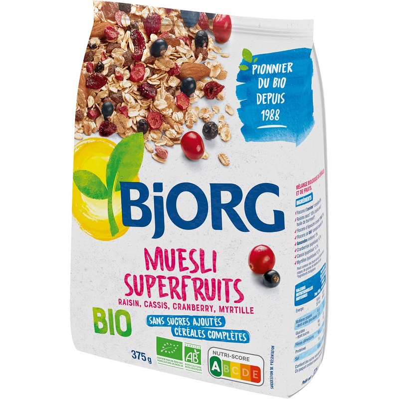 Musli Bio Superfructe, 375 g, Bjorg