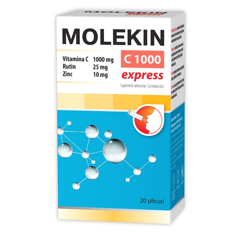 Molekin C1000 Express, 20 plicuri, Zdrovit