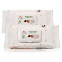 Pachet Servetele ecologice biodegradabile pentru bebelusi, 72 bucati + 72 bucati, Mommy Care