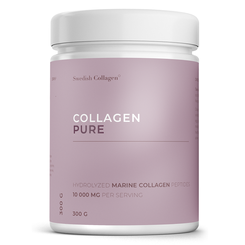 Pulbere de colagen hidrolizat Pure, 10.000 mg, 300 g, Swedish Collagen