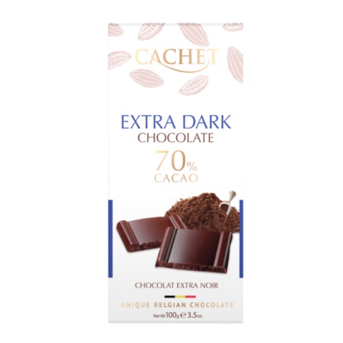 Ciocolata extra amaruie 70% cacao, 100 g, Cachet
