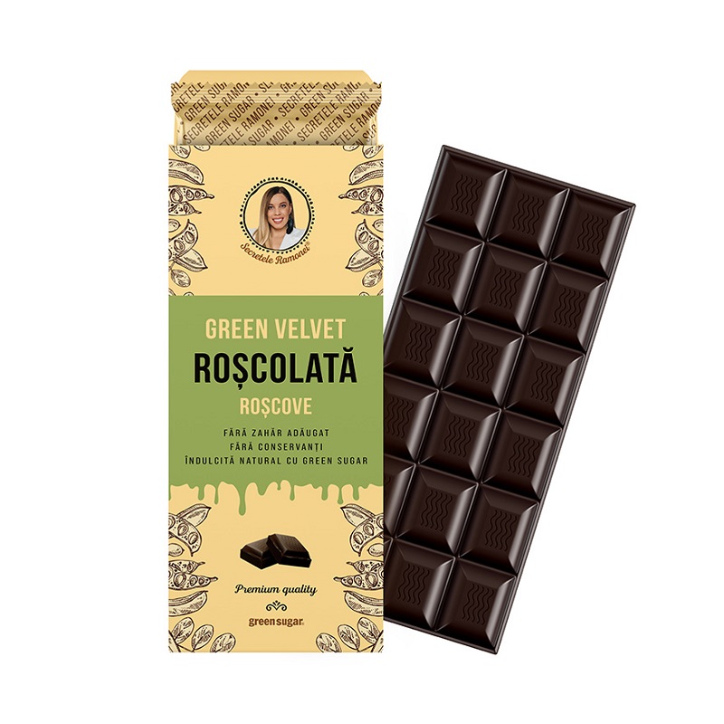 Ciocolata Roscolata Green Velvet, 100g, Remedia 