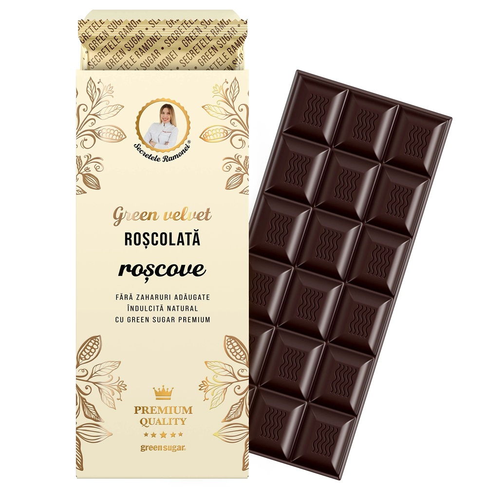 Ciocolata Roscolata Green Velvet, 100 g, Remedia