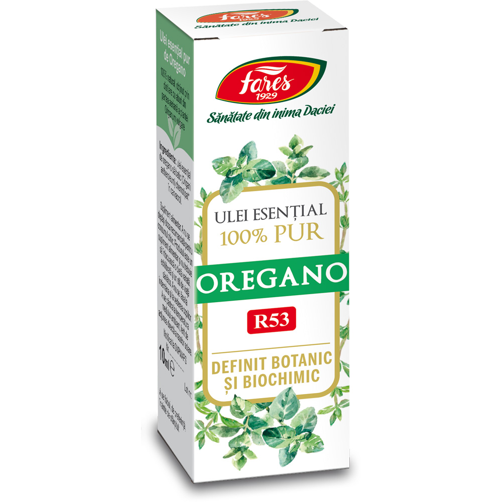 Ulei esential de oregano (R53), 10ml, Fares