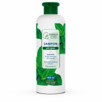 Șampon pentru păr gras cu mentol și ulei esențial de mentă Essential, 400ml, Cosmetic Plant