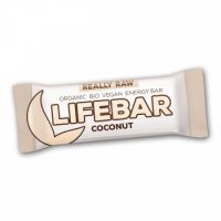 Baton bio cu nuca de cocos raw, 47 g, Lifebar 