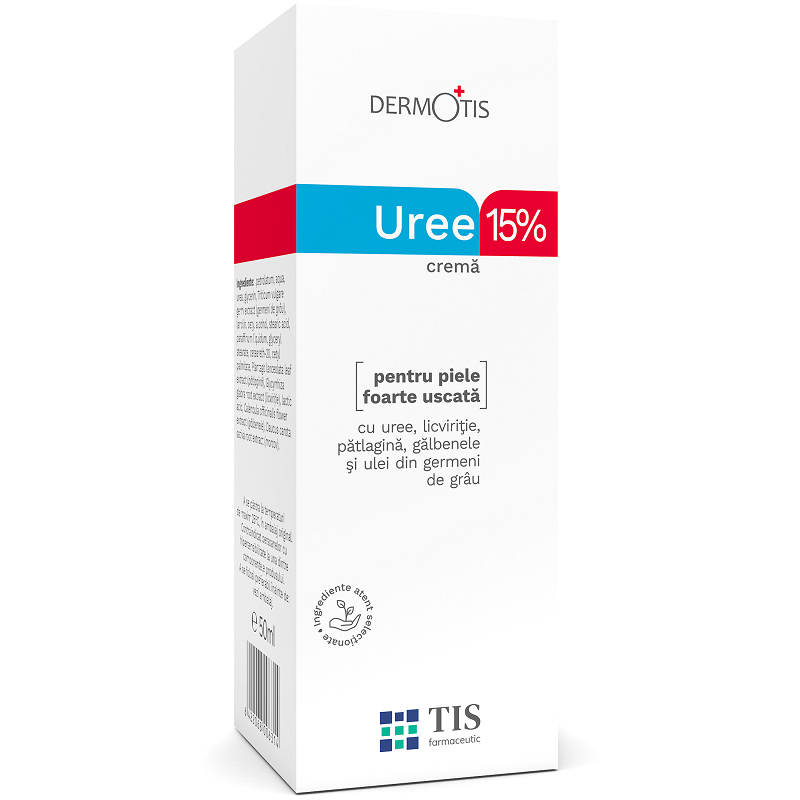 Crema cu Uree 15% DermoTis, 50 ml, Tis Farmaceutic
