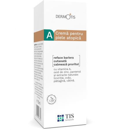 Crema pentru piele atopica DermoTis, 40 ml - Tis Farmaceutic