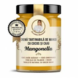 Crema tartinabila de mango cu cocos si caju, Mangonella, Secretele Ramonei, 350g, Remedia 