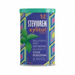 Steviorem  xylitol 1-2 pulbere, 500g, Remedia