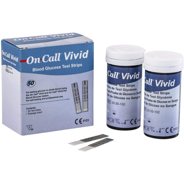 Teste glicemie On Call Vivid, 50 bucati, Creative Medical