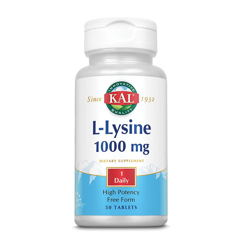 L-Lysine 1000mg KAL, 50 tablete, Secom