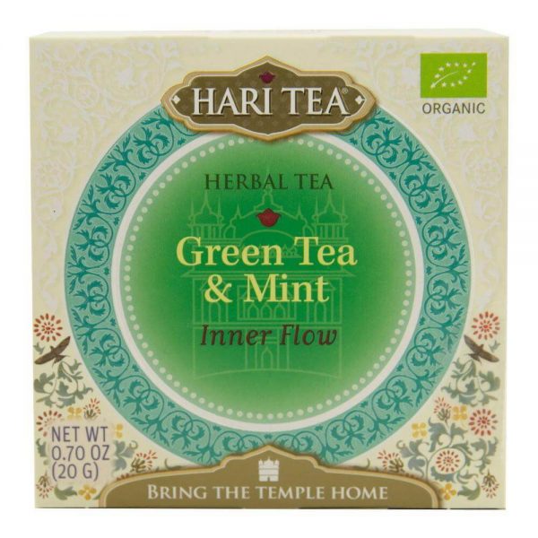 Ceai verde cu menta Inner Flow Eco, 10 plicuri, Hari Tea