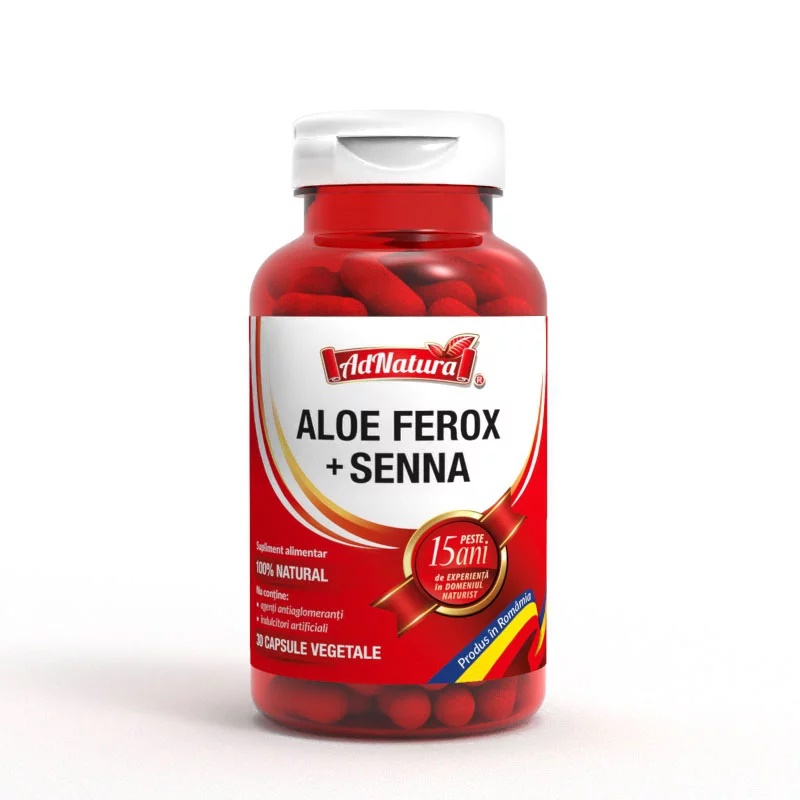 Aloe Ferox + Senna, 30 capsule, AdNatura 