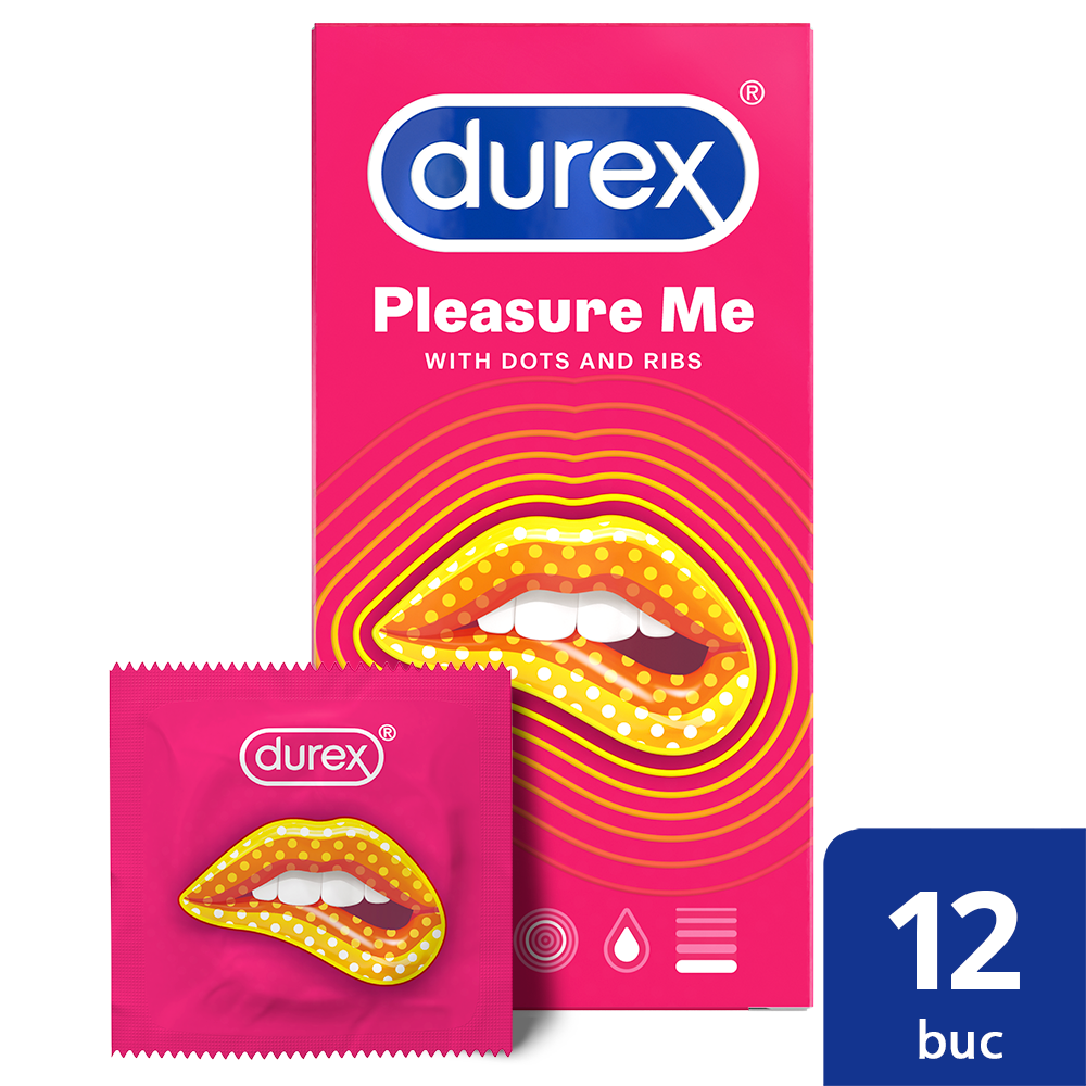 Prezervative Pleasure Me, 12 bucati, Durex 518319