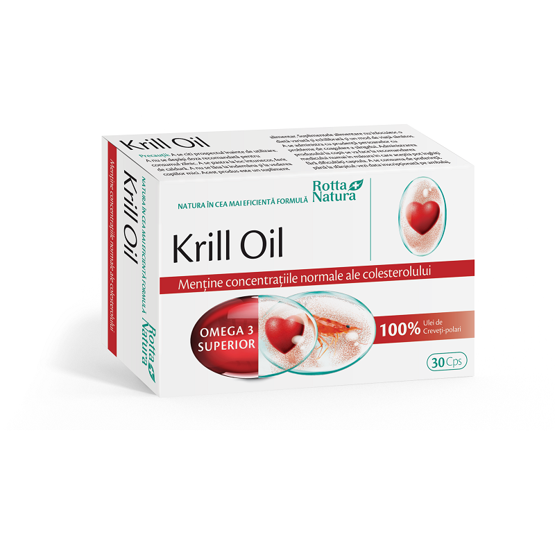 Krill Oil 500mg, 30 capsule, Rotta Natura
