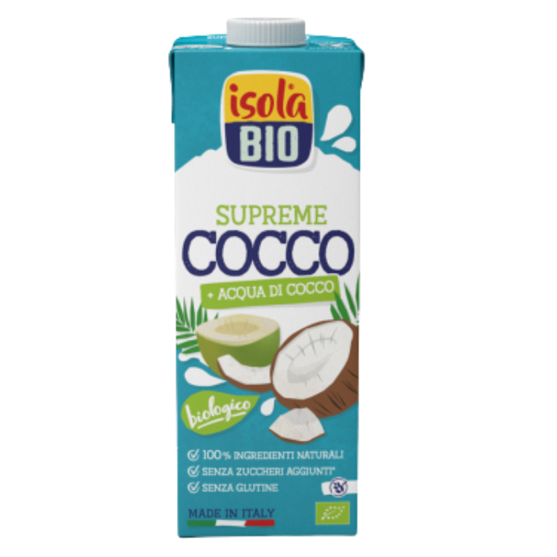 Bautura bio din nuca de cocos Supreme, 1000 ml, Isola Bio