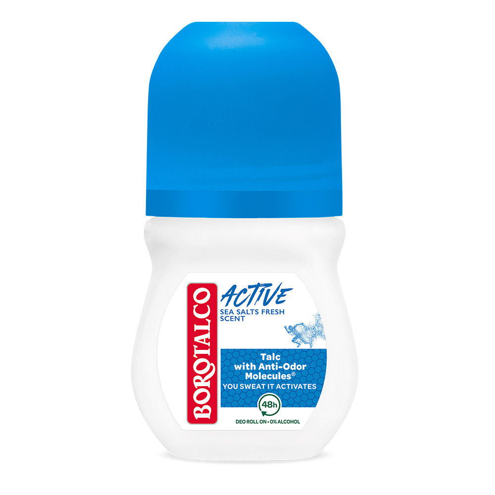Deodorant roll-on Active Sea Salts, 50 ml, Borotalco