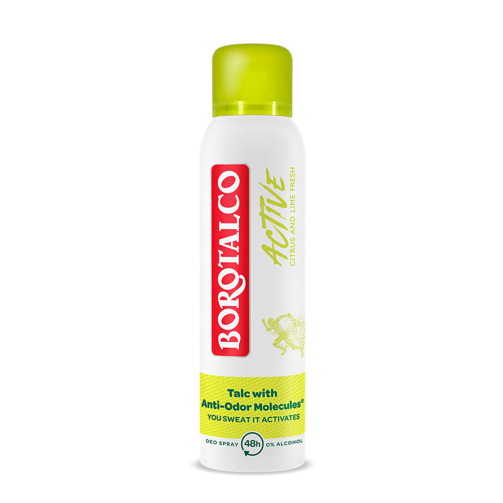 Deodorant spray Active Citrus and Lime, 150 ml, Borotalco