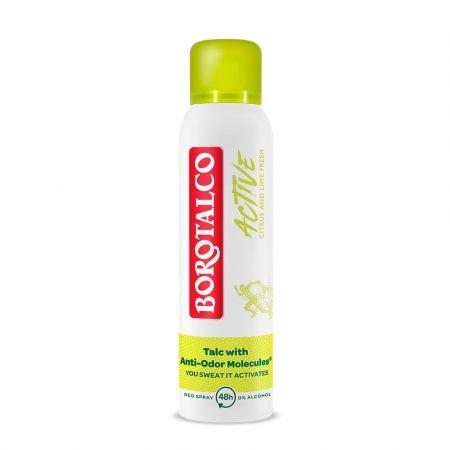Deodorant spray Active Citrus and Lime, 150 ml, Borotalco
