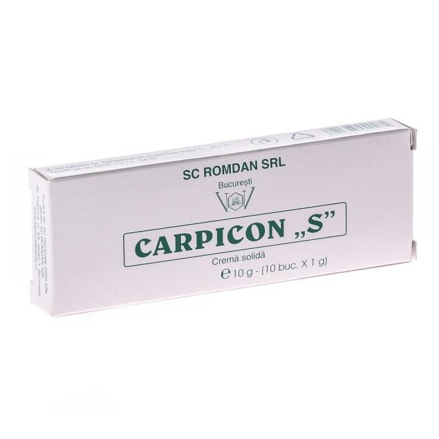 Supozitoare Carpicon S, 10g, Romdan