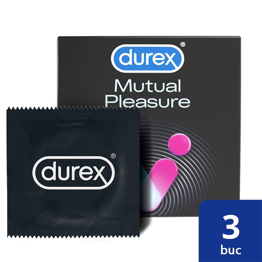 Prezervative Mutual Pleasure, 3 bucati, Durex 518336
