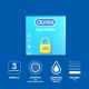 Prezervative Extra Safe, 3 bucati, Durex 518370