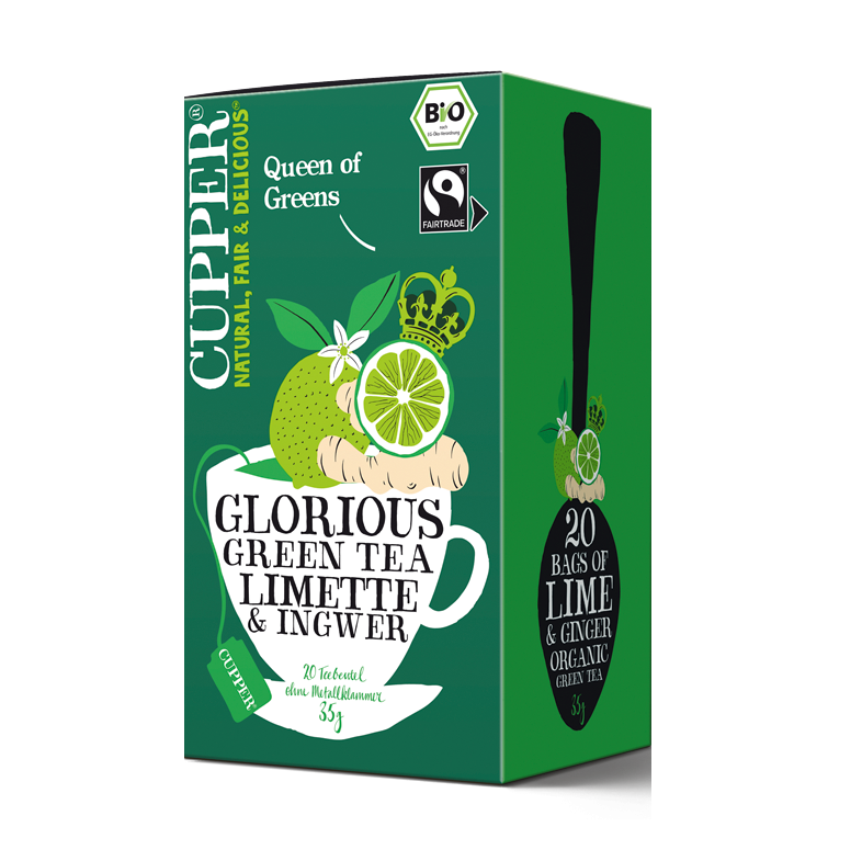 Ceai Eco verde lamaie, ghimbir, 35g, Cupper