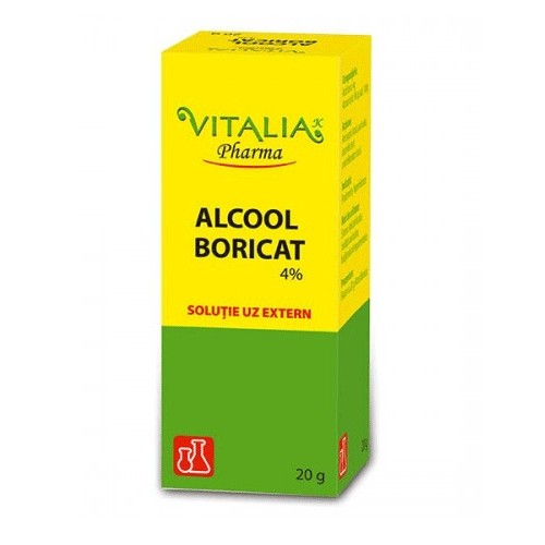 Alcool Boricat, 4%, 20 g, Vitalia