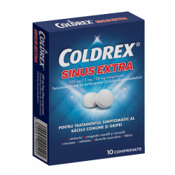 Coldrex Sinus Extra, 500mg/3mg/50mg, 10 comprimate, Perrigo
