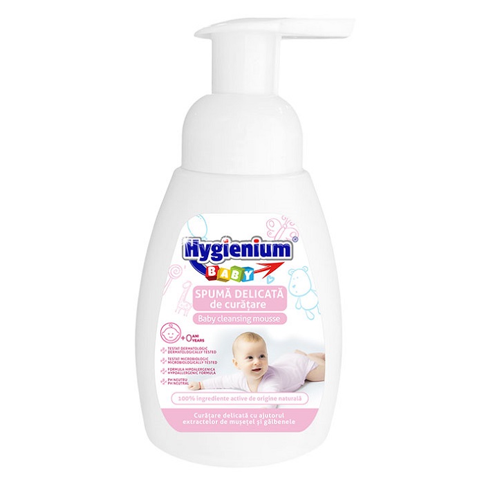 Spuma delicata de curatare, 250 ml, Hygienium Baby