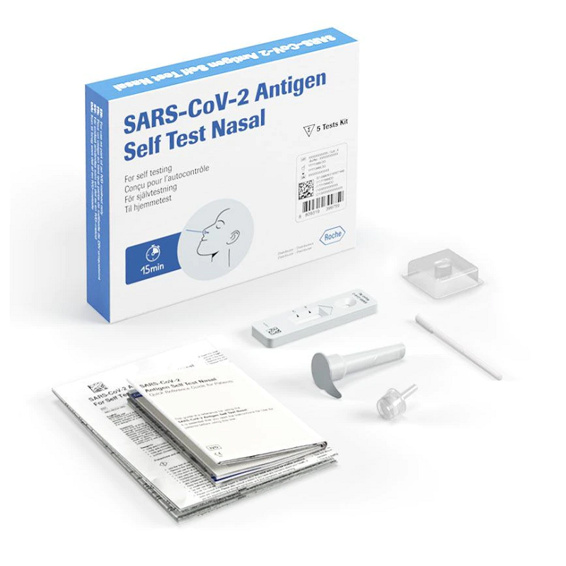 Test Nasal Rapid Antigen Pentru testare SARS-CoV-2, 5 bucati, Roche