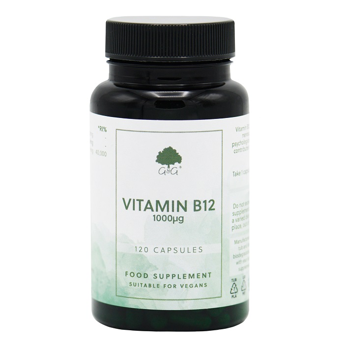 Vitamina B12 Metilcobalamina, 1000mcg, 120 capsule, G&G