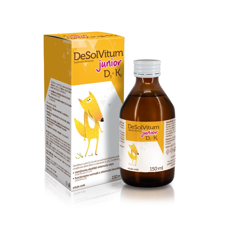 DeSolVitum Junior D3+K2 sirop, 150 ml, Aflofarm