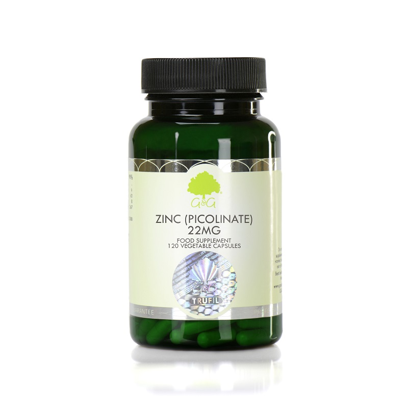Zinc (picolinat), 22 mg, 120 capsule, G&G