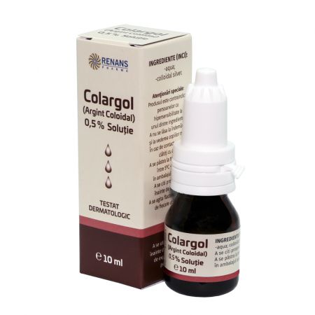 Colargol (Argint coloidal) 0.5 % Solutie, 10 ml - Renans
