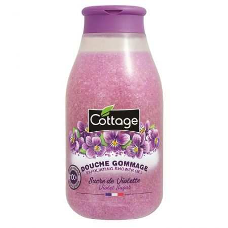 Gel de dus exfoliant Violet Sugar, 270 ml, Cottage