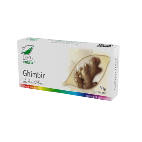 Ghimbir, 30 capsule, Pro Natura