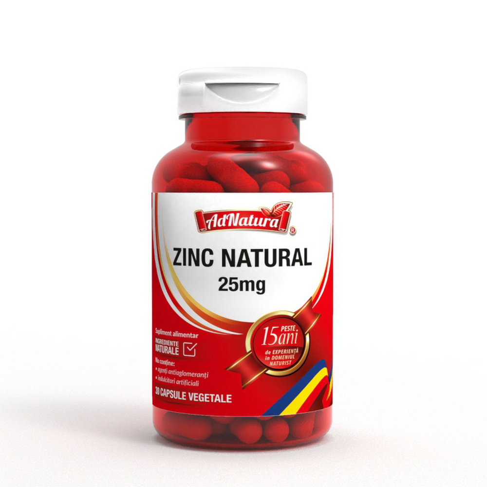 Zinc Natural, 30 capsule, AdNatura