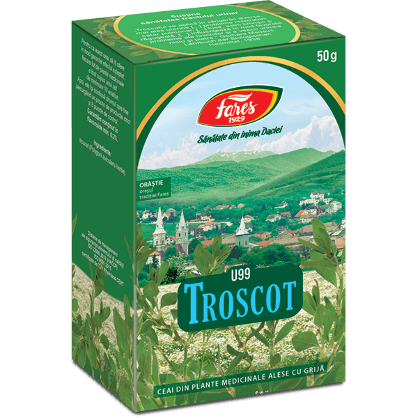 Ceai Troscot iarba, U99, 50 g, Fares
