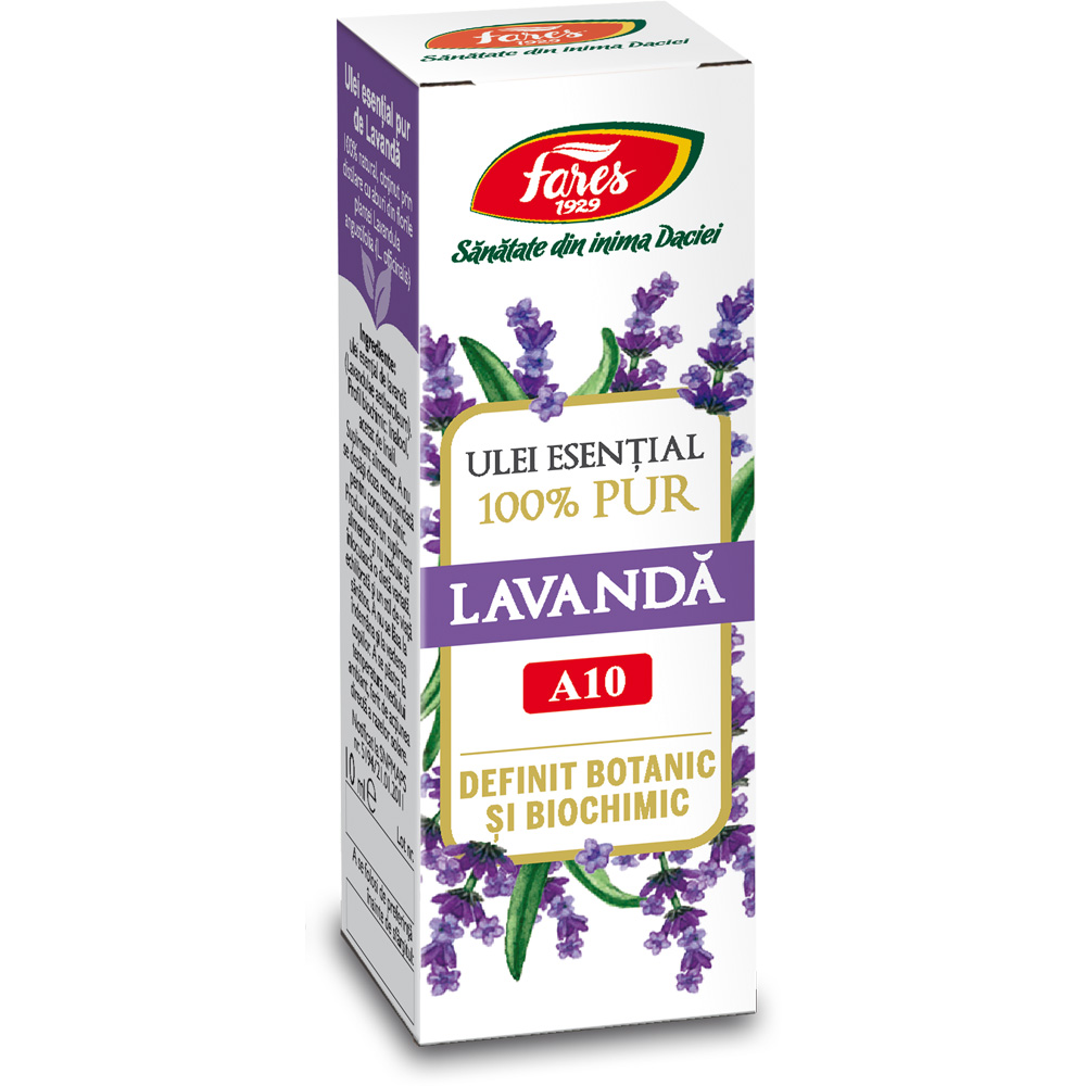 Ulei esential de lavanda A10, 10 ml, Fares