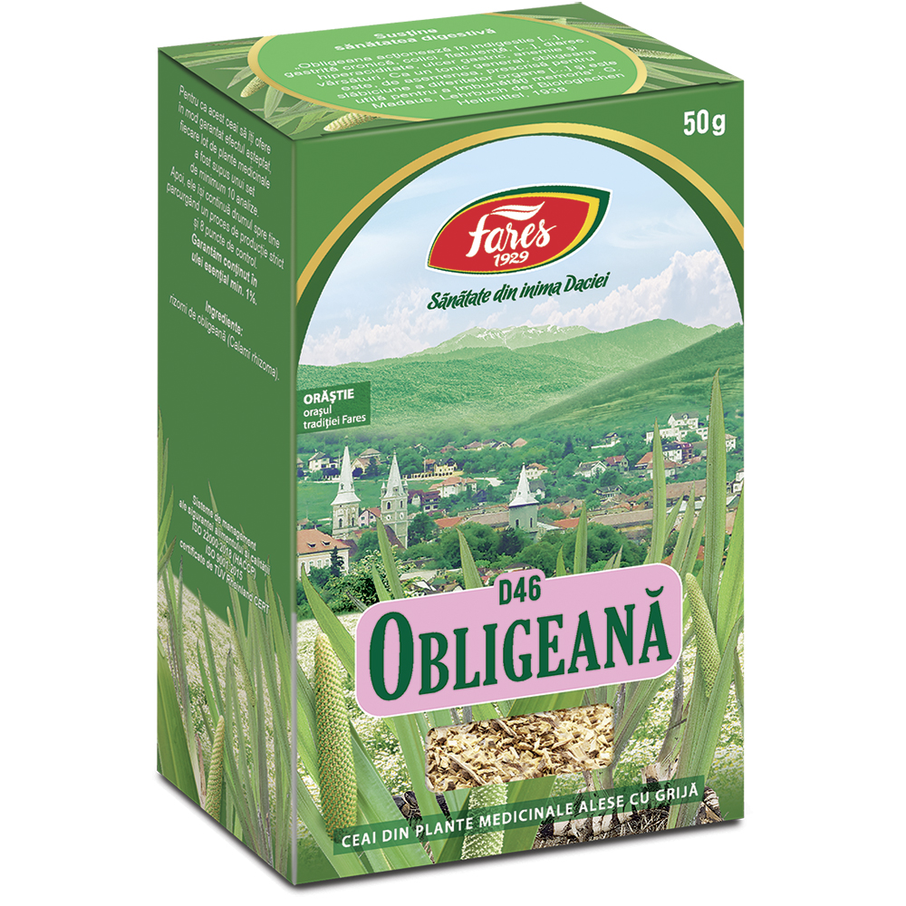 Ceai Obligeana radacina D 46, 50 g, Fares