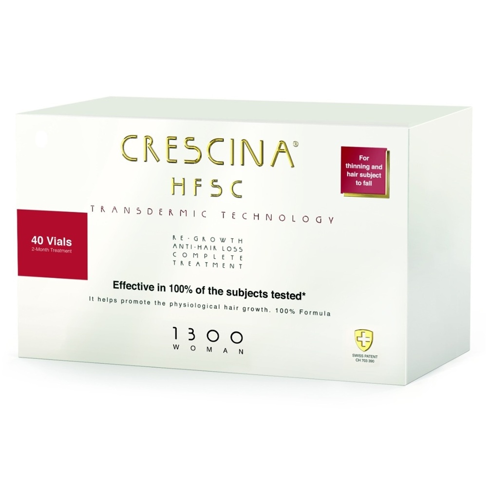 Tratament complet Crescina Hfsc Transdermic Complete Treatment 1300 Woman, 20+20 fiole, Labo