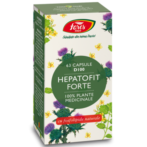 Hepatofit Forte D100, 63 capsule, Fares